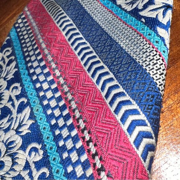 Vintage Italianissimo silk blend tie ⚫️ textured ⚫️ - Picture 2 of 4